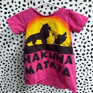 6-12 month Disney Inspired Custom repurposed Tshirt Dress Lion King